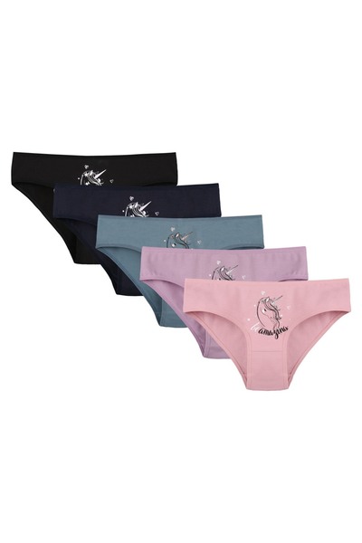 Donella Pachet de 5 chiloți pentru fete tinere 5171PB10