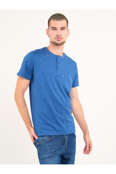 Lee Cooper Men's short-sleeved button-down shirt