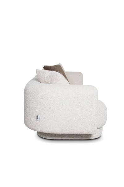 Danube Home Adrika 3 Seater Fabric Sofa - Brown | Solid Wood Frame | Stylish & Comfortable | 2 Year Warranty