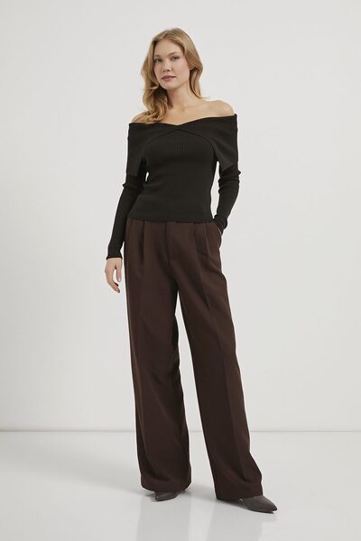 Arma Life Armalife 6303 Off-Shoulder Knitwear Women's Sweater