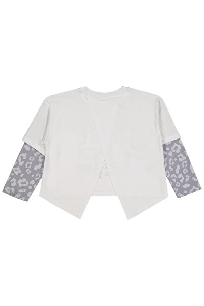 Civil Girls Leopard 10-13 Years Old Sweatshirt - White 13-14 Years Old