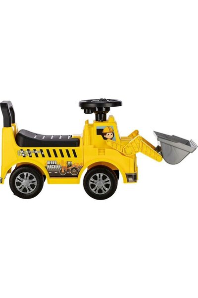 Free2Move Ride-on vehicle, Free2Move, Bulldozer, lights and sounds, With storage space, 19-36 months, Yellow