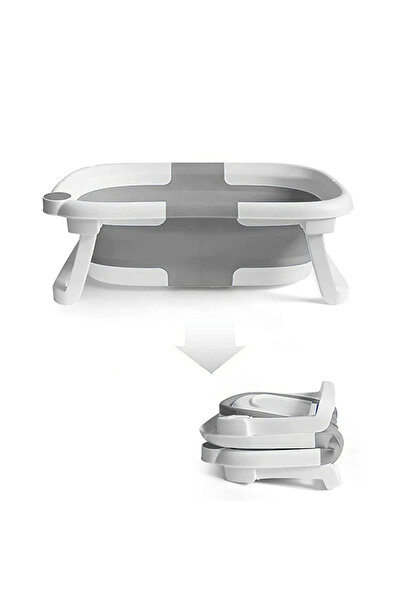 Primabobo Folding bathtub, Primabobo, Compact, With sensory plug and anatomical support, 63 x 42 x 20 cm, Gray