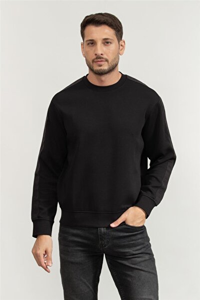Armani Exchange Logo Stretch Cotton Regular Fit Crew Neck Sweat Men's Sweat Xm001296 Af10818 Uc