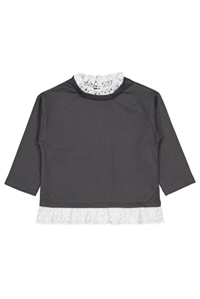 Civil Girls Φούτερ με κέντημα για 2-5 ετών - Γκρι 2-3 ετών