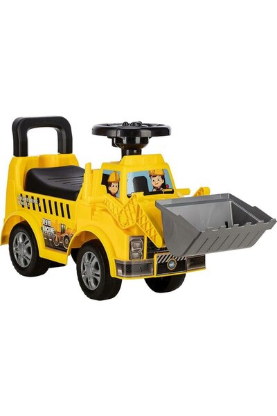 Free2Move Ride-on vehicle, Free2Move, Bulldozer, lights and sounds, With storage space, 19-36 months, Yellow
