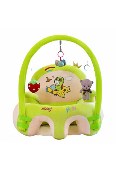 OEM Plush Baby Armchair with Toy Arch, Aviator, 50 cm, Green