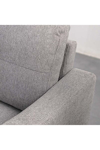 Danube Home Supreme 3-Seater Fabric Sofa - Grey, Solid Wood Frame, Premium Comfort, 2-Year Warranty