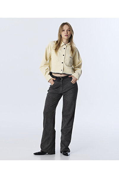 Twist SÜET GÖRÜNÜMLÜ VE KEMERLİ PANTOLON