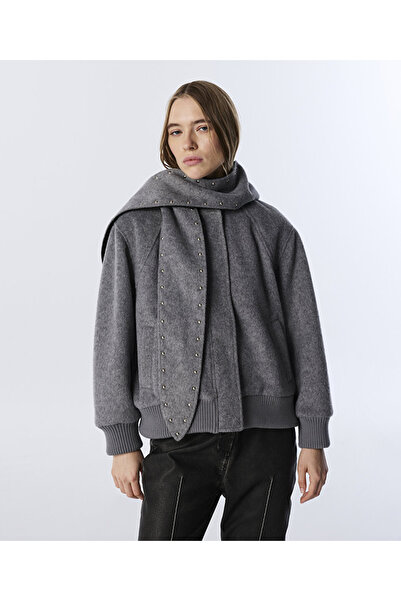 Twist Trok Printed Colorblock Coat