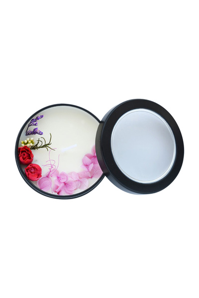 L&Wen شمعة معطرة برائحة طبيعية، شموع بزينة الزهور المحفوظة، هدايا لديكور المن...