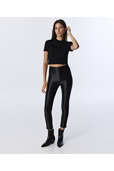 Twist PARLAK DOKULU SKINNY FİT PANTOLON