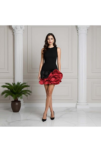 LU DI LUSSO فستان إمبر ميني بتفاصيل زهرية