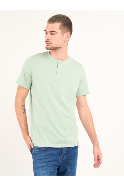 Lee Cooper Men's short-sleeved button-down shirt