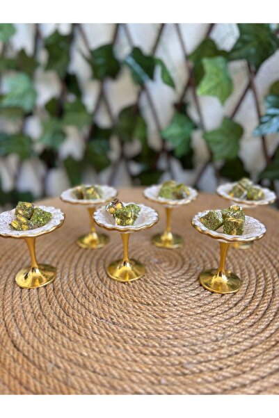 GÜRCÜGLASS Dantel Model AYAKLI LOKUMLUK 7 CM ÇAPINDA.