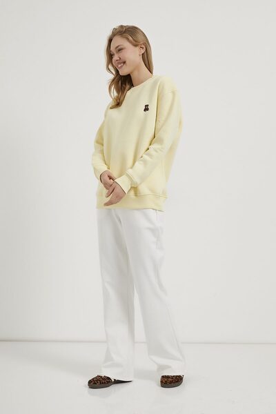 Arma Life Armalife 0096 bear embroidered high collar women's sweatshirt