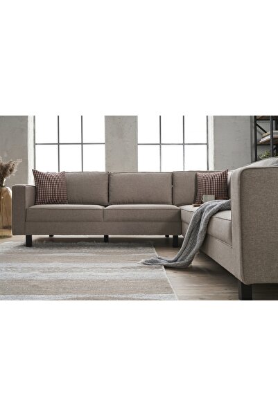 Vivense KALE SERİSİ KETEN KÖŞE KOLTUK, KREM