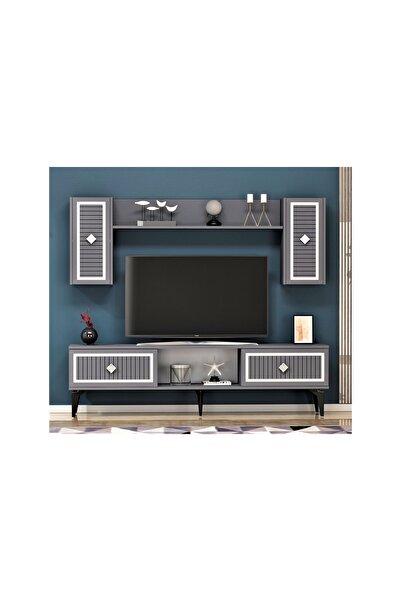 Vivense NİL TV ÜNİTESİ, ANTRASİT GÜMÜŞ