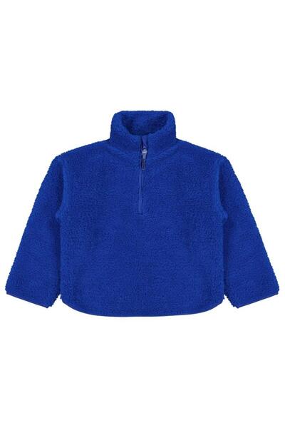 Civil Boys Piped Half Zipper Sweatshirt for Ages 10-13 - Blue 11-12 Years Old