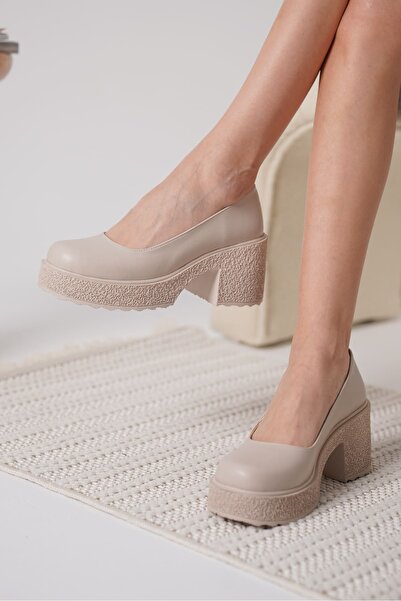 TRENDELLA Talya Women's Beige Casual Shoes