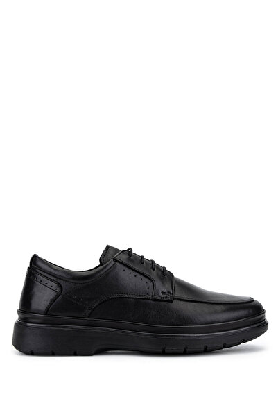 Tamer Tanca Men's Genuine Leather Black Classic Shoes