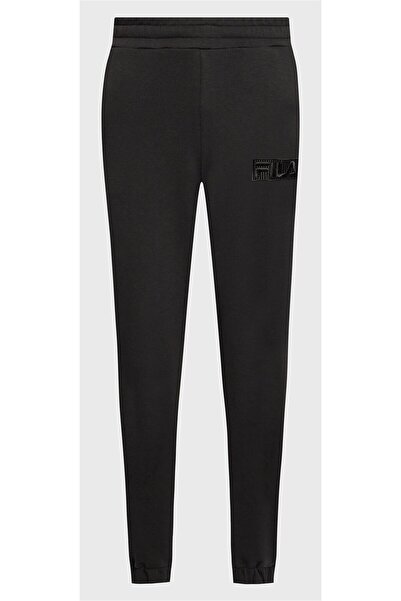 FILA Women's Black Cotton Track Pants - Size L International