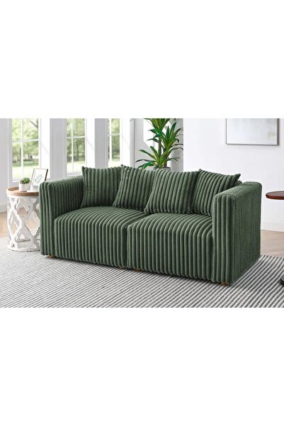 Vivense RİTA KADİFE İKİLİ KOLTUK, YEŞİL