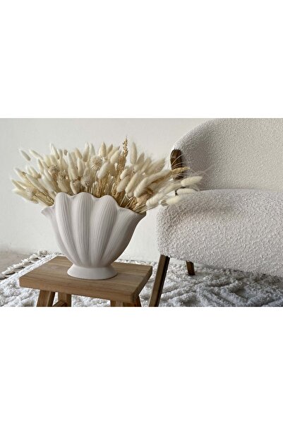 Vivense CHİC İSKANDİNAV İSTİRİDYE VAZO, KREM