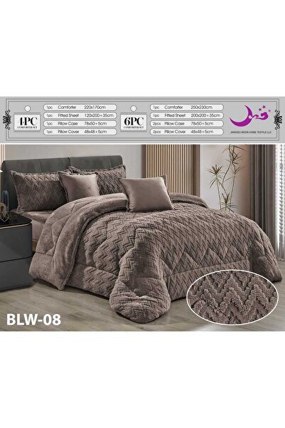Moon 6-piece winter fur double bedspread - quilt