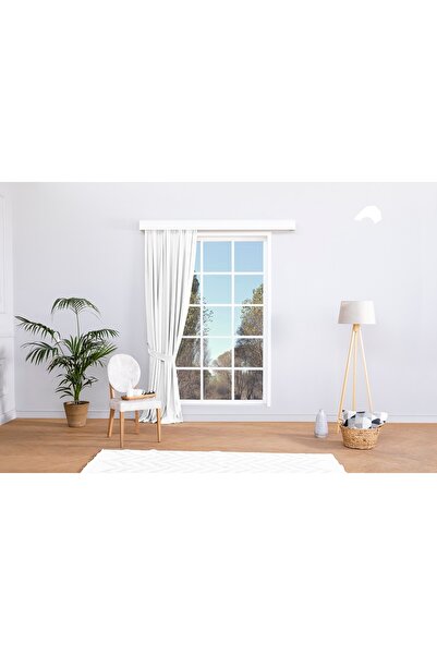 Vivense MASSARELLİ FON PERDE BEYAZ PİLESİZ 60X260