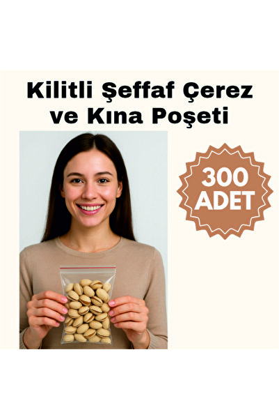 erfa plastik ambalaj 1984'den beri Kilitli Torba Şeffaf Poşet 9x11 300 Adet Kına Çerez Kuruyemiş Gıda Naylonu