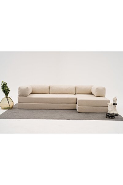 Vivense COMFORT SERİSİ YATAKLI KÖŞE KOLTUK, KREM