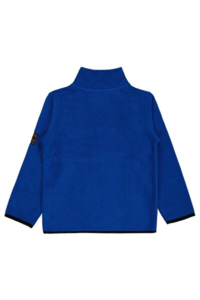 Civil Boys Fermuarlı Armalı Polar 6-9 Yaş Sweatshirt - Mavi 7-8 Yaş
