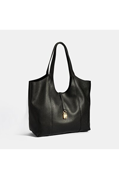 Desa Kadın Siyah Deri Hobo Çanta