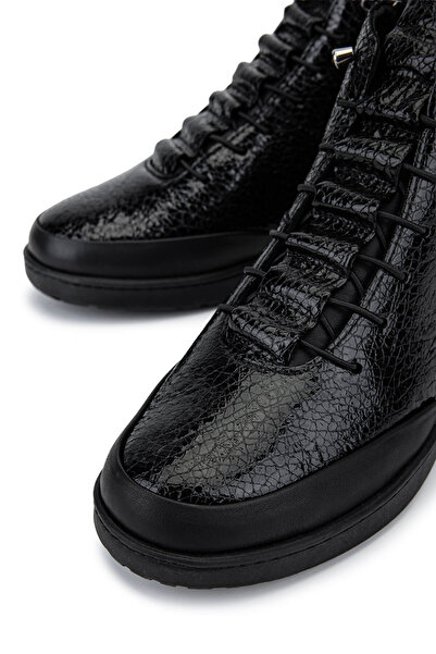 Tamer Tanca Kadın Hakiki Deri Siyah Bot