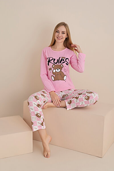 rindahomewear ΓΥΝΑΙΚΕΙΑ ΣΕΤ ΠΙΤΖΑΜΑ ΜΕ ΜΑΚΡΥΜΑΝΙΚΟ ΣΥΜΠΑΤΙΚΟ ΣΤΙΛ ΜΕ ΣΤΑΙΡΙΑ ...