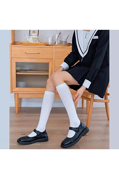 Margoun Compression Socks Men Women Knee High Stockings -White