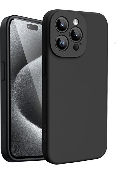 bestcase Силиконов калъф Husa Premium + закалено стъкло за Apple iPhone 15 Pr...