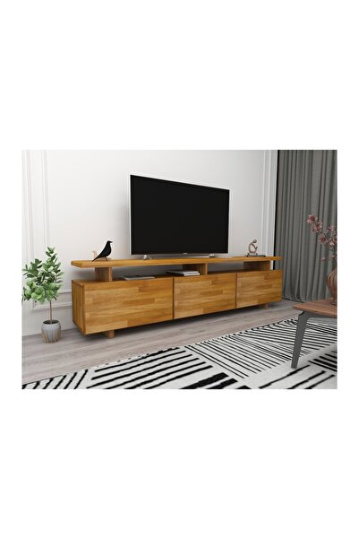 Vivense WOODFACE VERONA DOĞAL AHŞAP TV SEHPASI, MEŞE