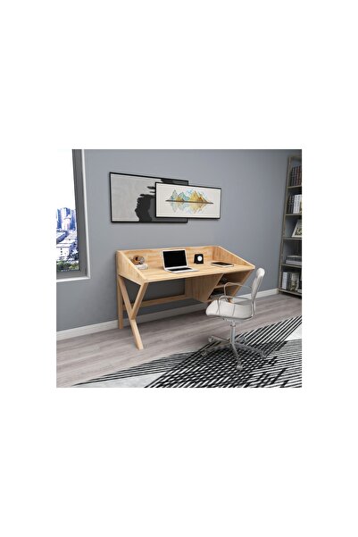 Vivense WOODFACE SNOW DOĞAL AHŞAP ÇALIŞMA MASASI, NATUREL