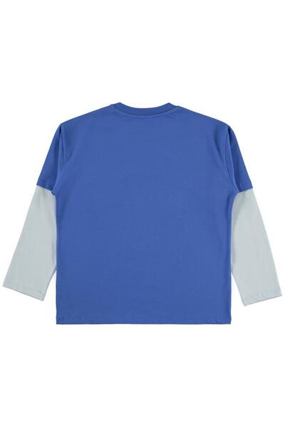 Civil Boys Removable Sleeve - Labelled 10-13 Years Old Sweatshirt - Blue 11-1...