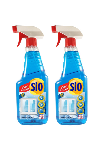 Sio Solutie curatare geamuri Triple Effect 1L x 2 buc.