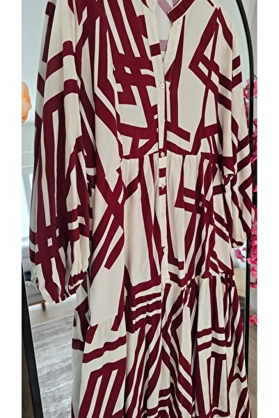 PREMİER VİE Tested Patterned Viscose Dress