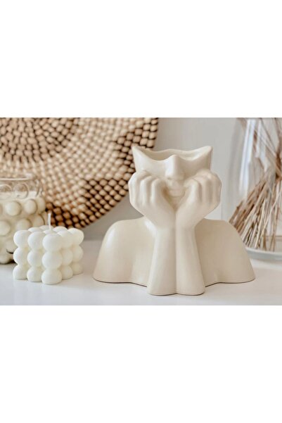 Vivense İSKANDİNAV LAYD KADIN VAZO, KREM