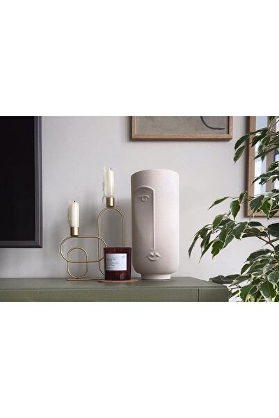 Vivense SOYUT YARIM SURAT VAZO, KREM