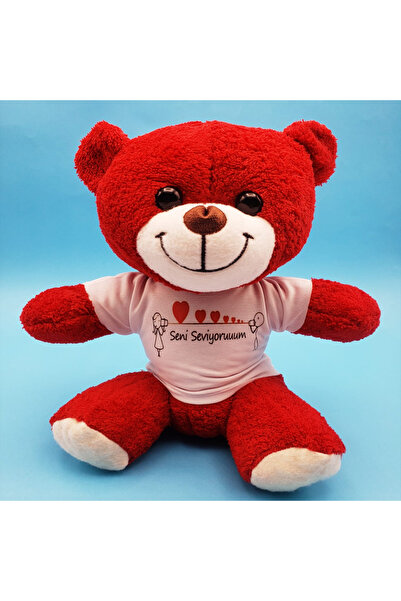 Skygo دمية دب بتصميم I Love You