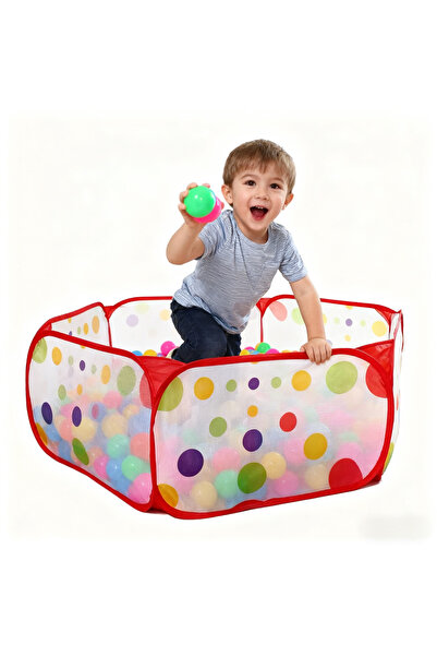 LIXADA Polka Dot Pattern Foldable Kids Play House Outdoor&Indoor Tent 70 x 60 x 120 cm ball not included