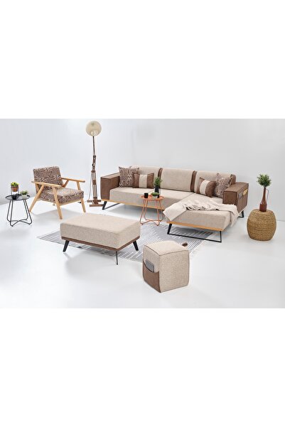 Vivense LOFT KÖŞE TAKIMI, KAHVE