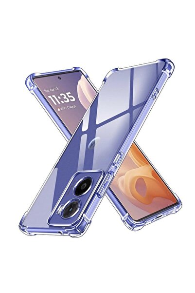 bestcase Husa antișoc TPU + sticlă securizată pentru Motorola Moto E15, trans...