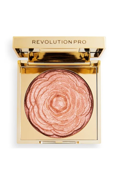 Revolution Pro , Pro Lustre, Illuminating, Blush Highlighter Compact, Rose Gold, 1 Shade, 9 g
